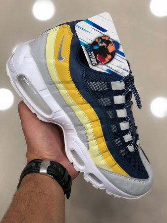 air max azul e amarelo