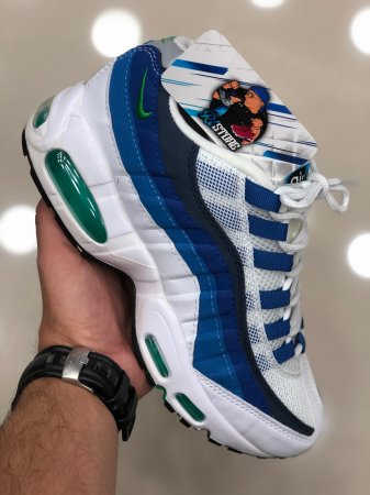 air max 95 branco e verde agua