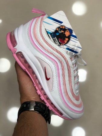 nike 97 branco e rosa