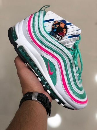 air max 97 branco e verde