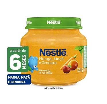 Nestlé Papinha Maçã, Manga e Cenoura 120g
 