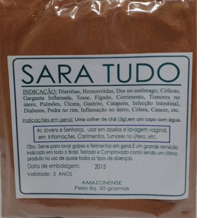 SARA TUDO EM PÓ - 50g
