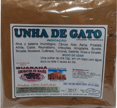 UNHA DE GATO EM PÓ - 100g